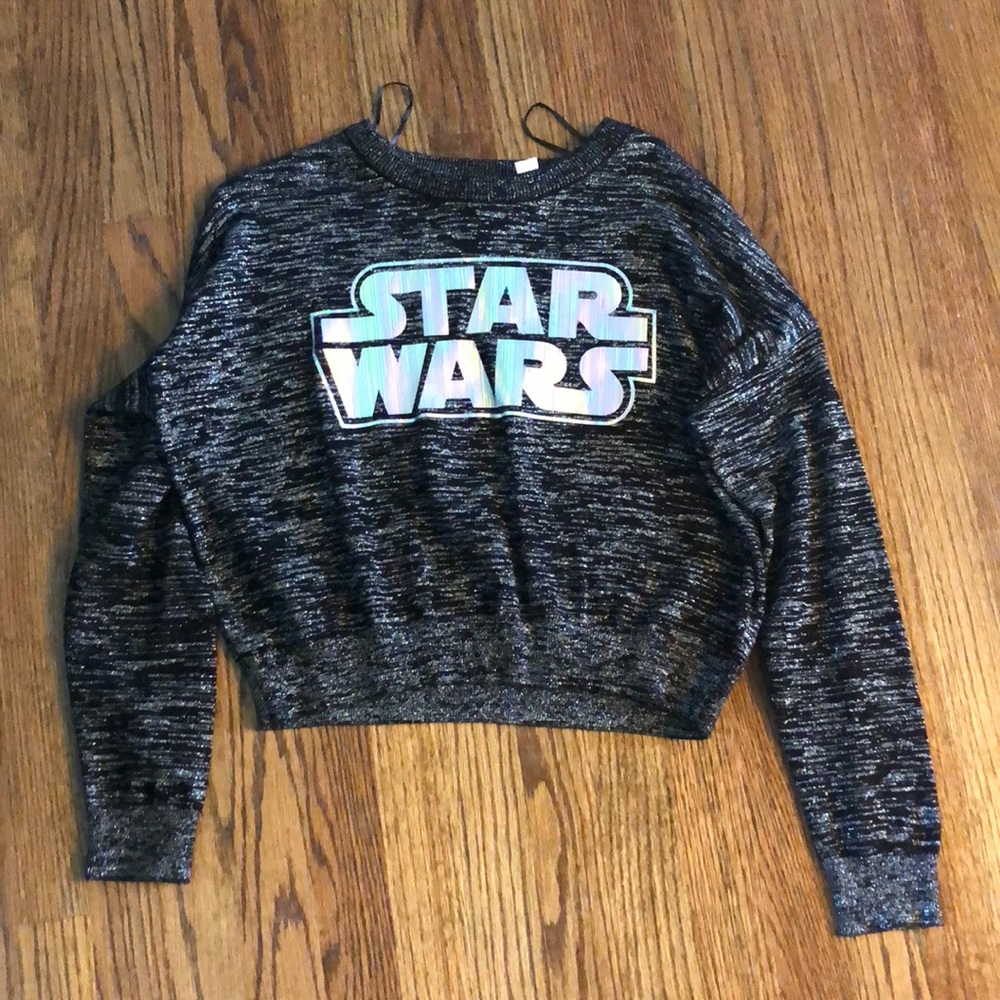 H&M Star Wars Themed Crop Sweater Size S